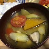 かぼちゃじゃがいもトマトのスープ